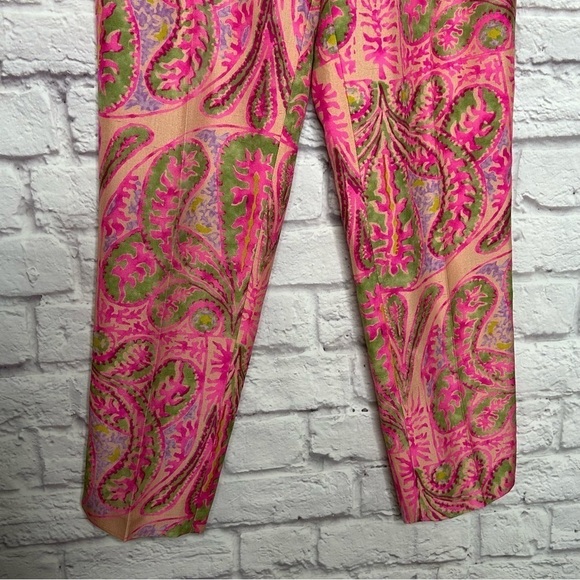 Ralph Lauren Black Label Paisley Print Silk Trousers - Picture 7 of 15